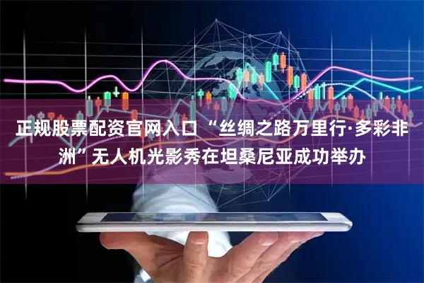 正规股票配资官网入口 “丝绸之路万里行·多彩非洲”无人机光影秀在坦桑尼亚成功举办